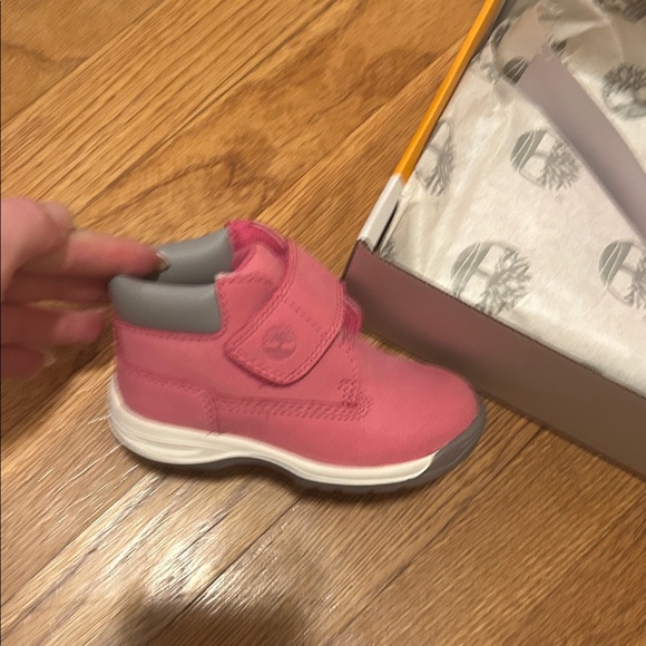 Timberland Kids' Pink and Gray Sneakers - Picture 3 of 3